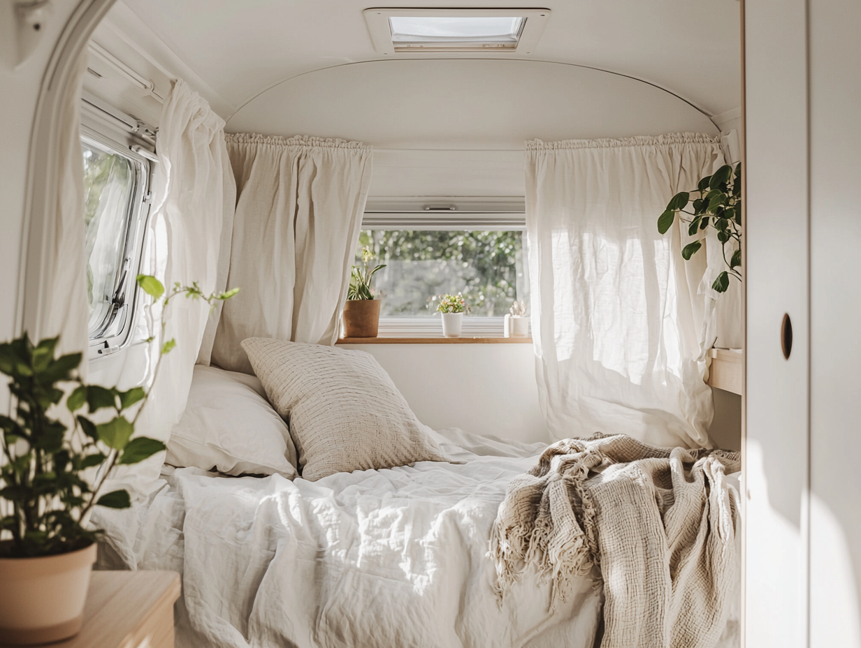 Caravan restyling in SCANDINAVISCH stijl β Minimaal & licht